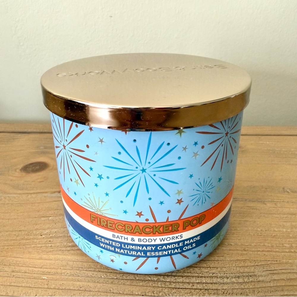 Rare BBW Bath and body works Firecracker Pop candle